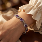 Bracelet en Argent avec Améthyste Bloem