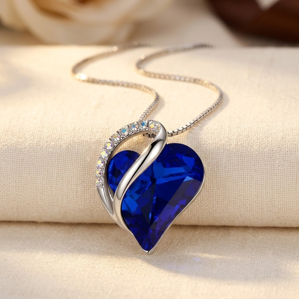 Collier en Argent avec Saphir