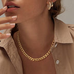 Cavaro™ | Chunky Cuban Link Gold Necklace