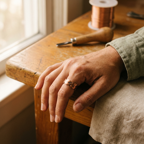 Bague en cuivre Éternelle de Rose