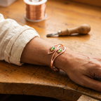 Bracelet en cuivre Opale de Rose