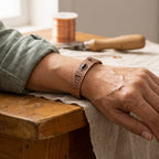 Bracelet en cuivre Brume Dorée de Rose